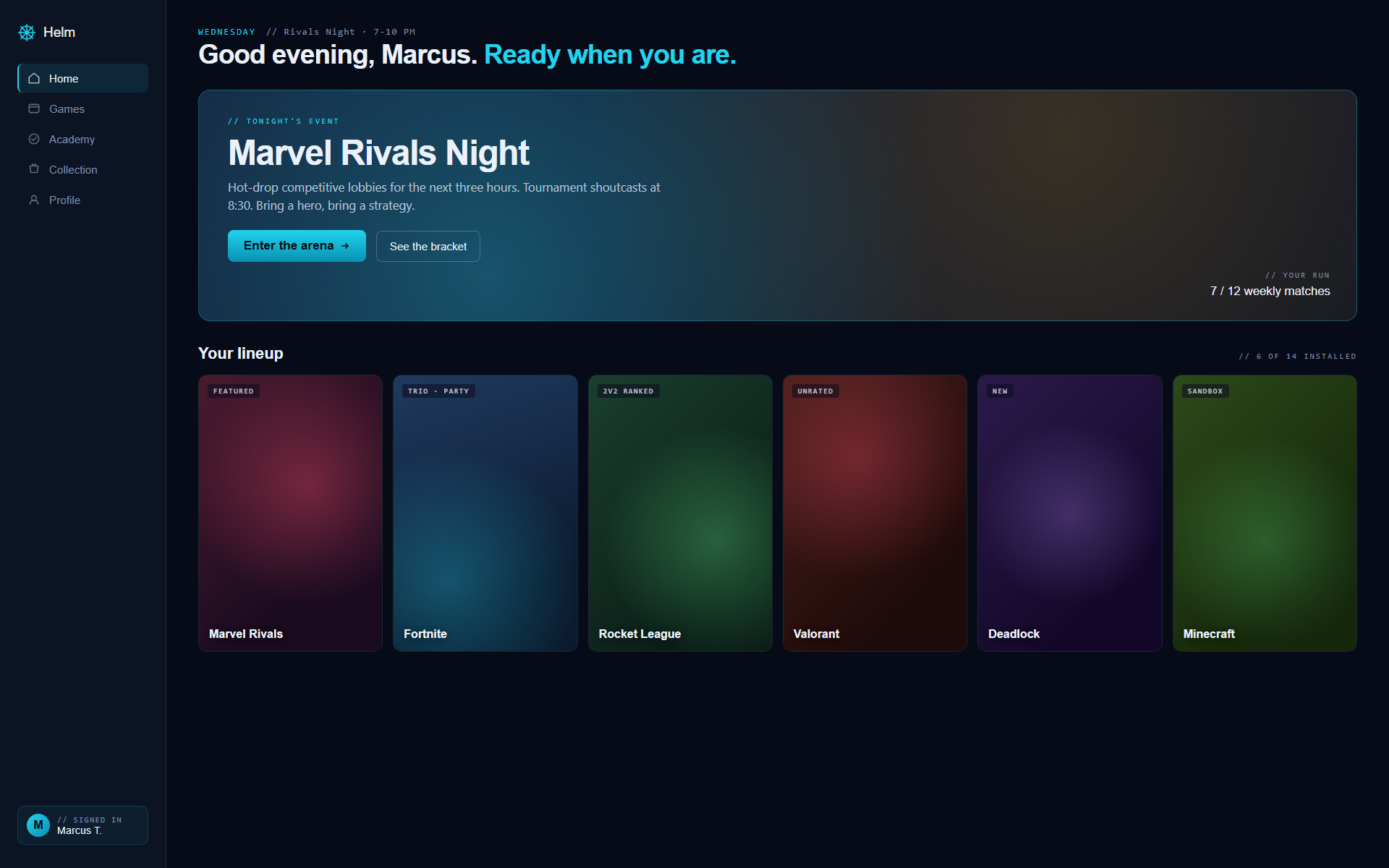Player Screen preview