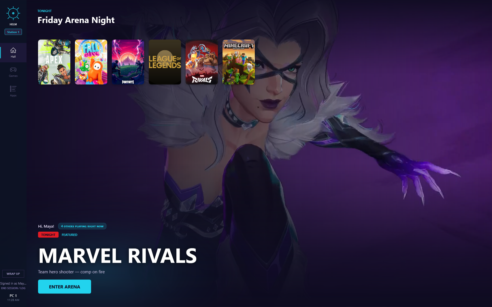 Player Screen preview